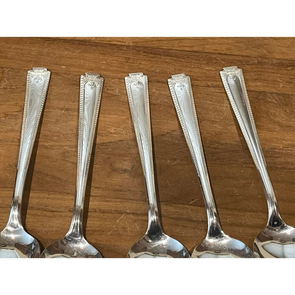 5 Vintage Viceroy Plate USA Silverplate tablespoons